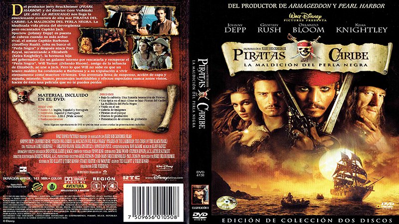 Piratas del Caribe 1 La Maldicion del Perla Negra 2003